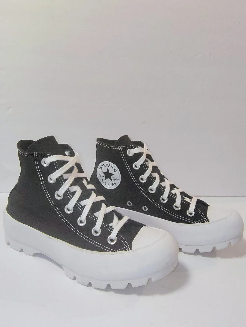 Converse Chuck Taylor All Star Hi Lugged 'Black' Platform Canvas Sneakers 7